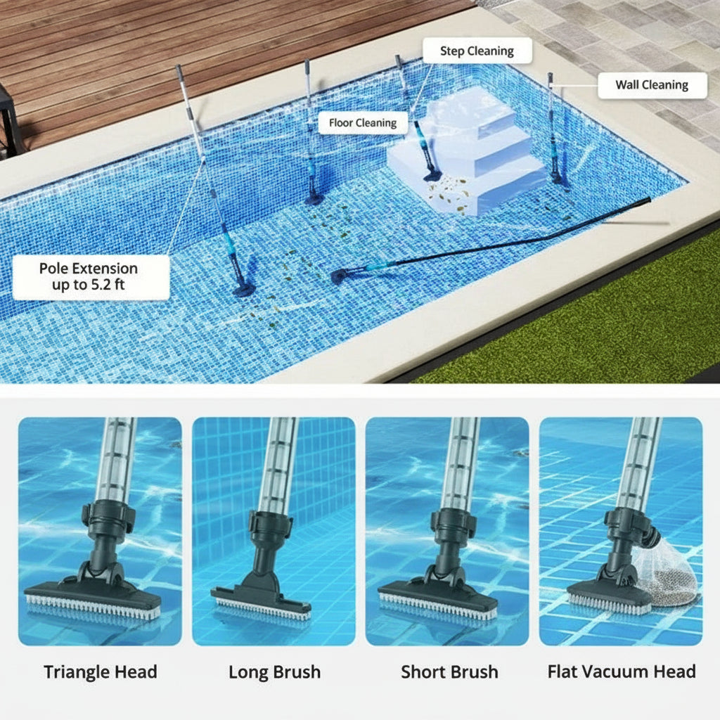 Nettoyeur de piscine sans fil portable