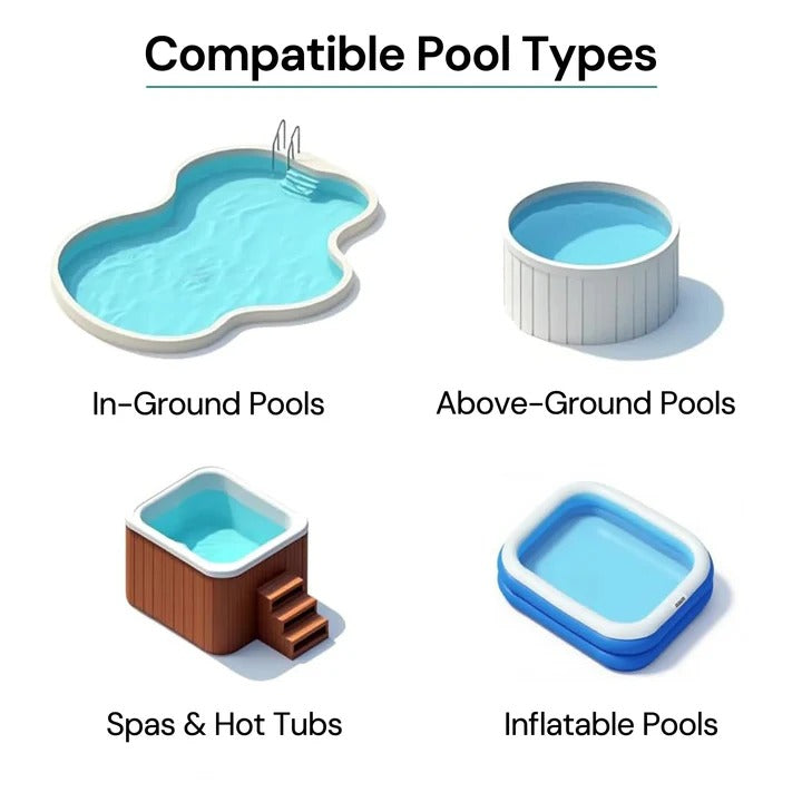 Nettoyeur de piscine sans fil portable