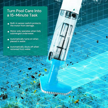 Nettoyeur de piscine sans fil portable