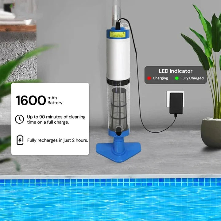Nettoyeur de piscine sans fil portable