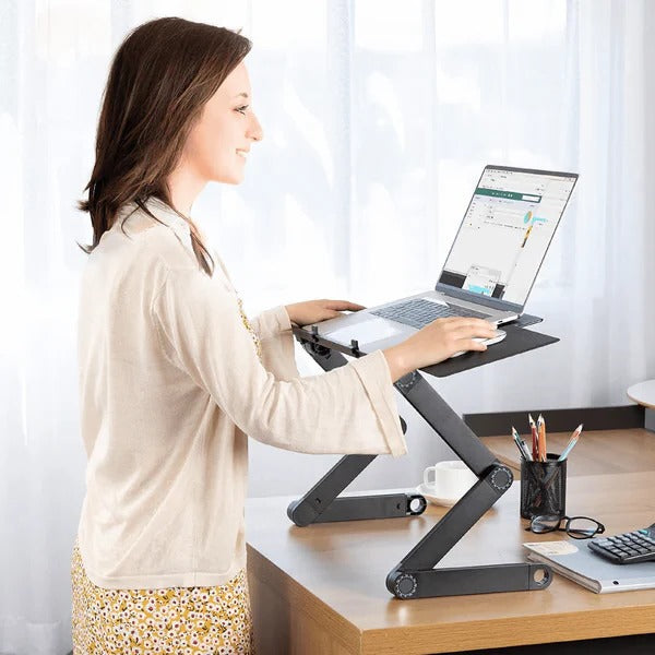 Compact Adjustable Laptop Table Stand - Ortekor