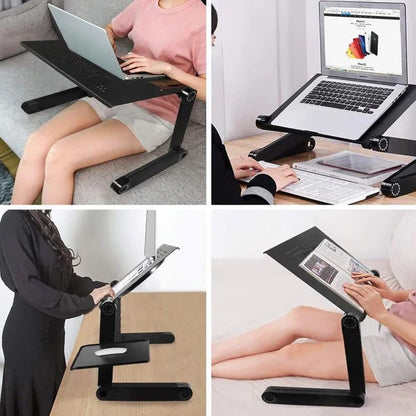 Support de table ajustable et compact pour ordinateur portable