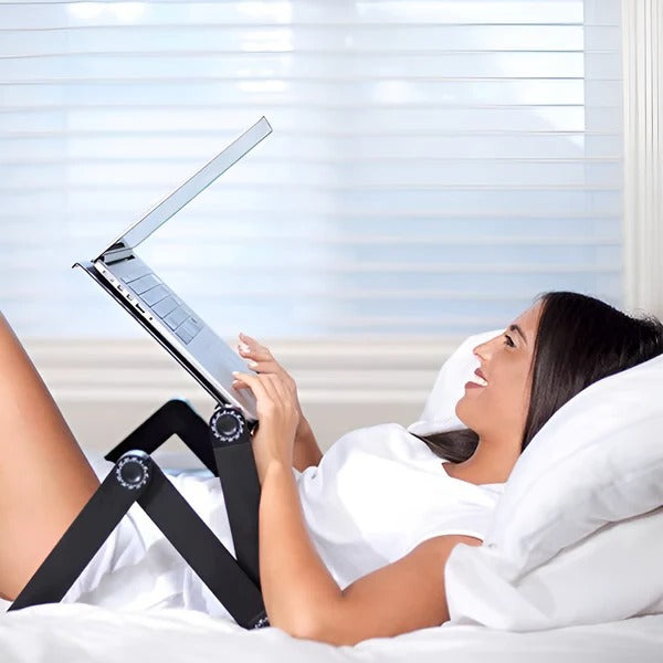 Support de table ajustable et compact pour ordinateur portable