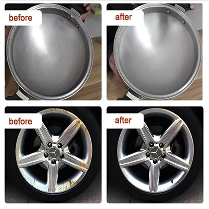 Pâte détachante robuste pour surfaces métalliques