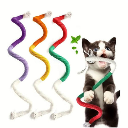 Fun Cat Toy Set with Crinkle Balls and Rope - Ortekor