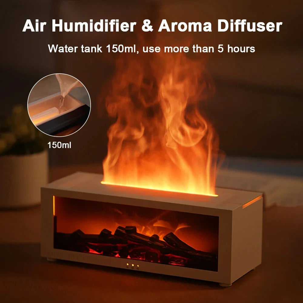 Diffuseur d'arôme compact avec effet bougie LED
