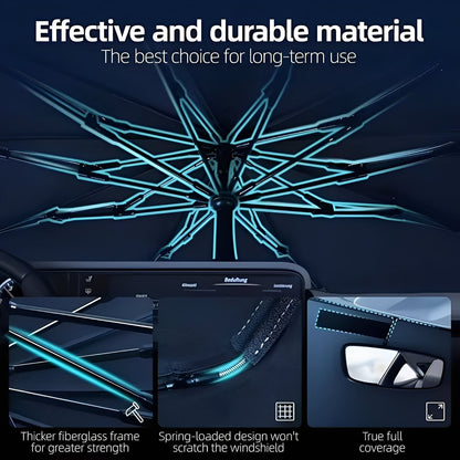 Pare-soleil de voiture portable avec pliage compact