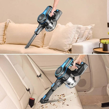 Aspirateur sans fil rechargeable pour la maison avec suceur plat à LED