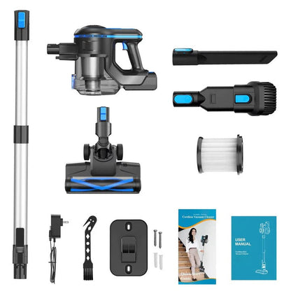 Aspirateur sans fil rechargeable pour la maison avec suceur plat à LED