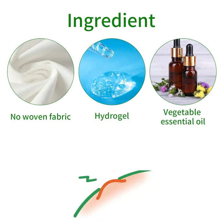 Patchs hydrogels anti-démangeaisons piqûres d'insectes à action rapide