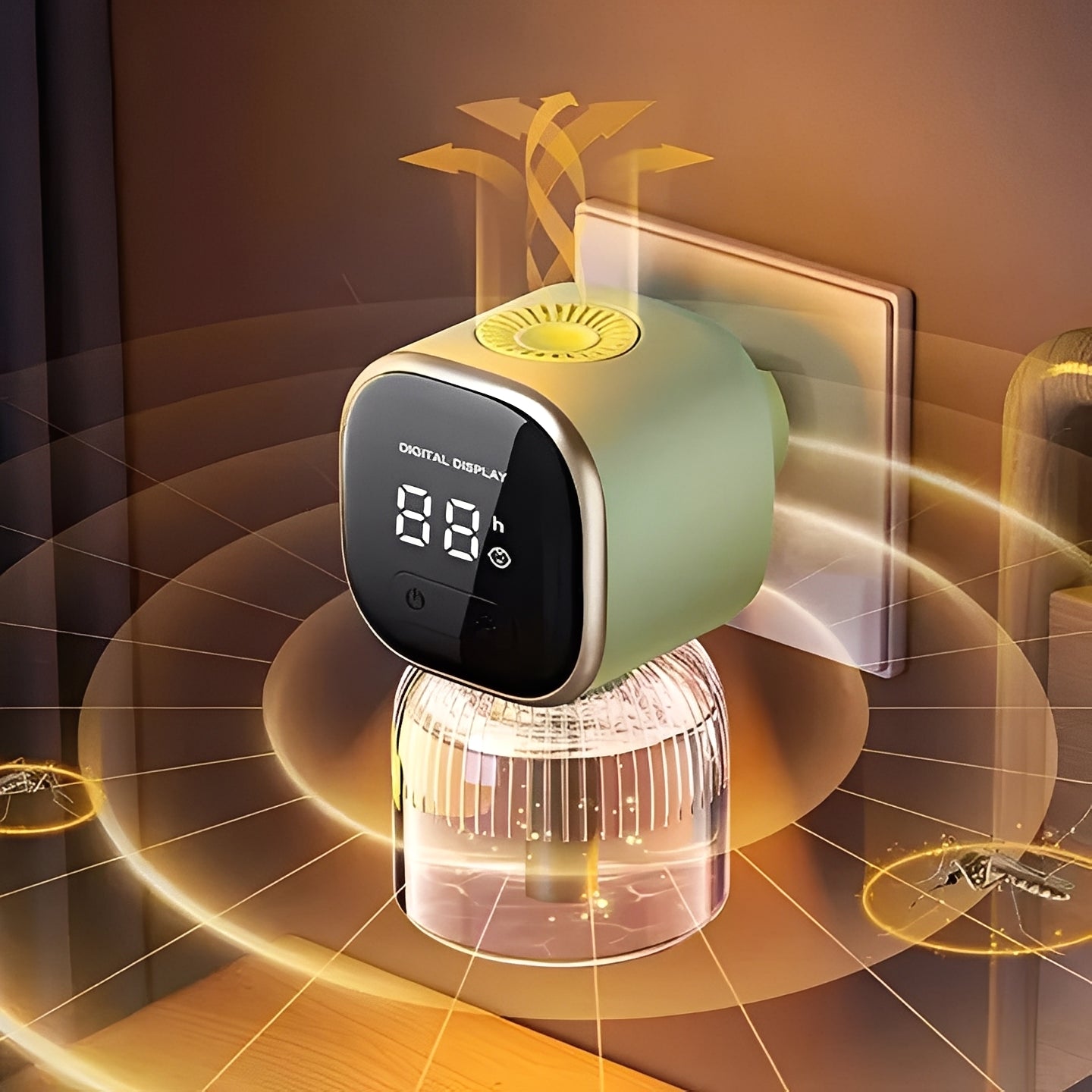 Effective Plug In Pest Repeller with Digital Display - Ortekor
