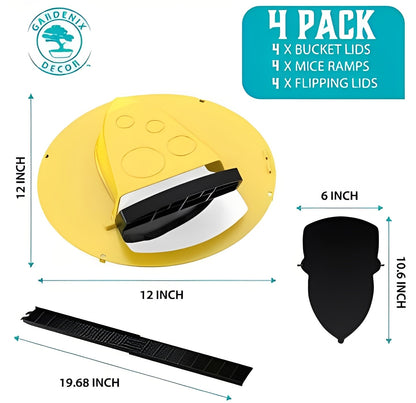 Kit de pièges à souris sans cruauté, lot de 4