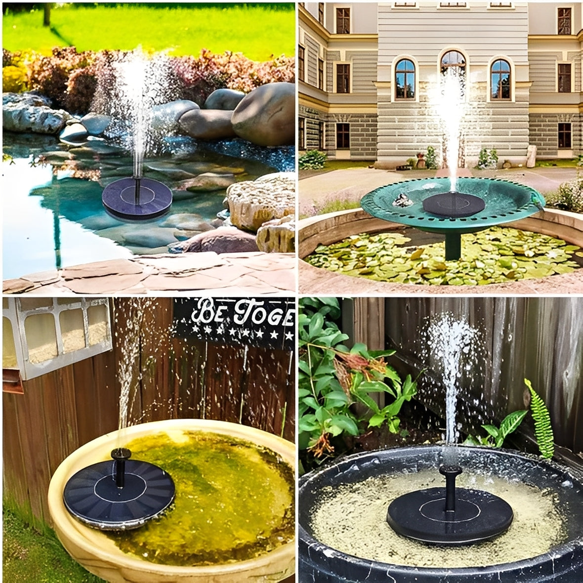 Kit de pompe pour fontaine extérieure pour la décoration de jardin