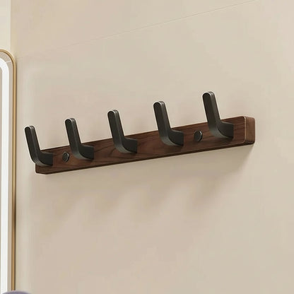 Porte-manteau mural rustique en bois