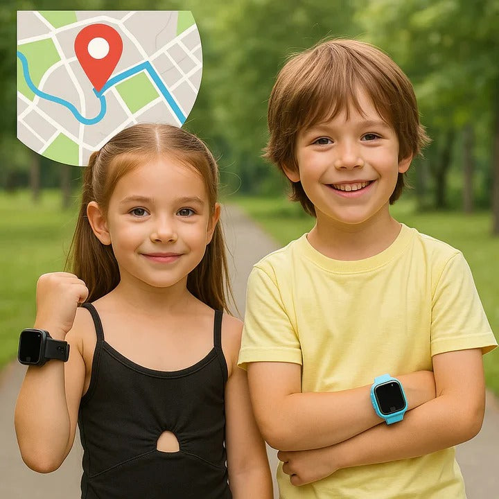 Montre-téléphone GPS intelligente pour enfants
