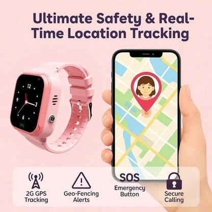 Montre-téléphone GPS intelligente pour enfants