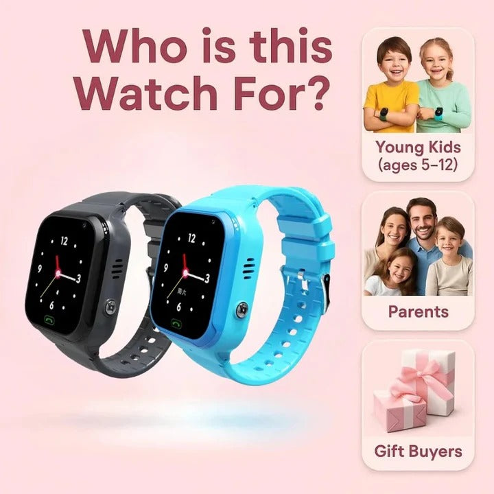 Montre-téléphone GPS intelligente pour enfants