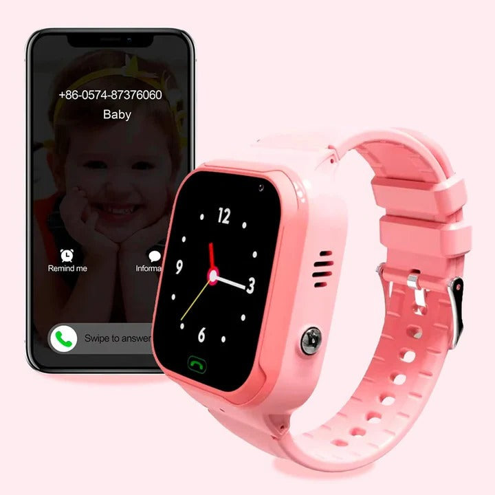 Montre-téléphone GPS intelligente pour enfants