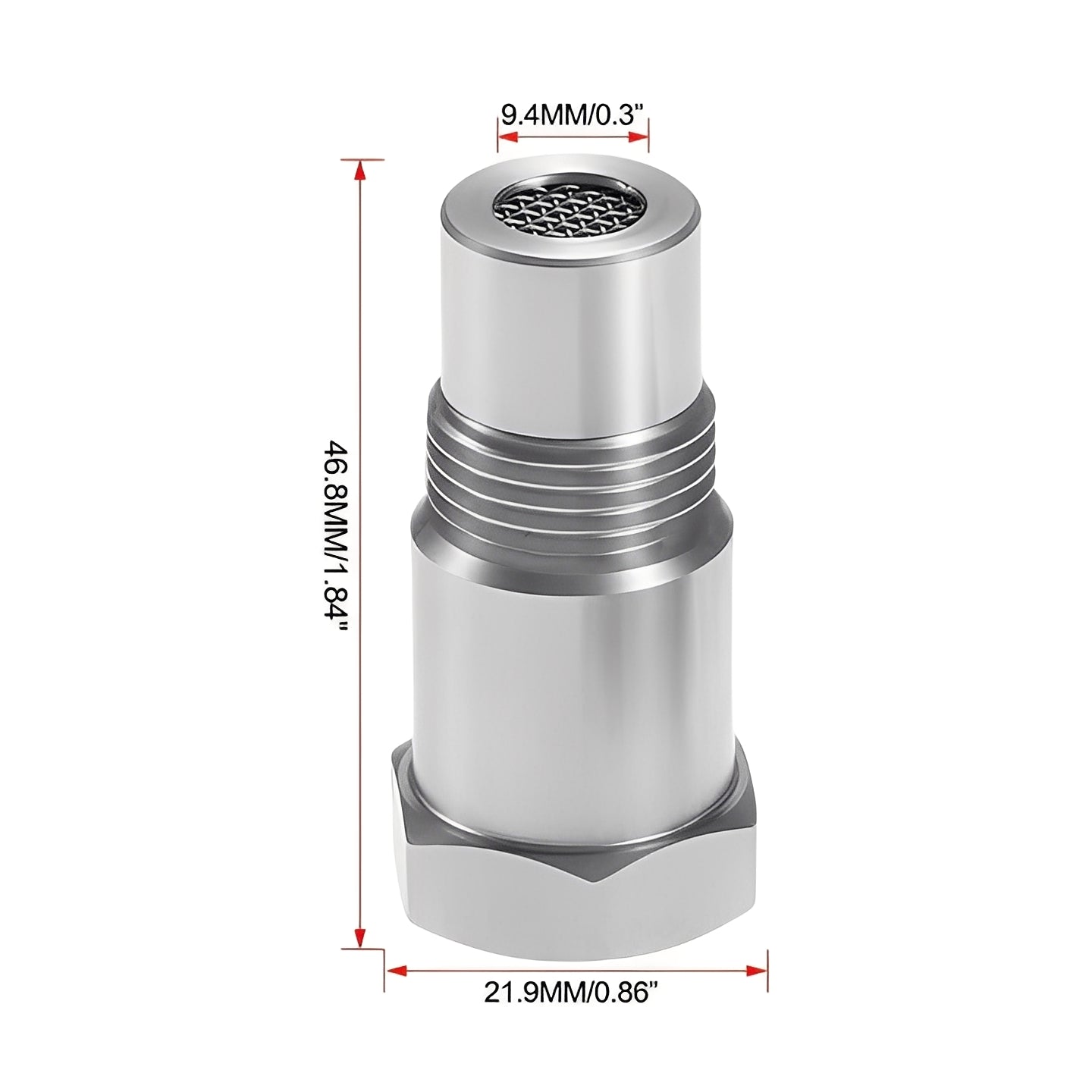 Adaptateur de capteur d'oxygène universel M18x1.5 en acier inoxydable pour voiture