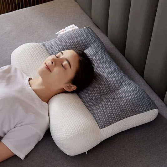 Adjustable Travel Neck Pillow, Ergonomic Design - Ortekor