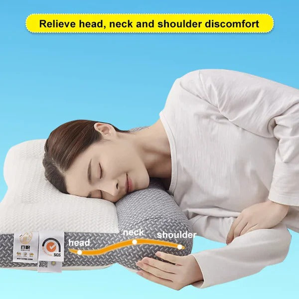 Oreiller de voyage cervical ajustable, conception ergonomique