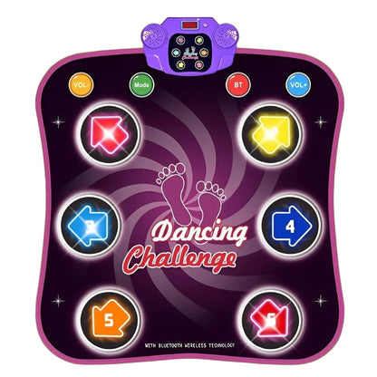 Tapis de danse amusant pour enfants avec lumières et 5 modes de jeu
