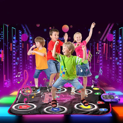 Fun Kids Dance Pad with Lights and 5 Game Modes - Ortekor