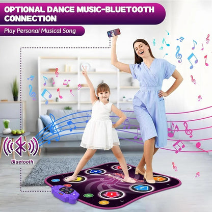 Tapis de danse amusant pour enfants avec lumières et 5 modes de jeu
