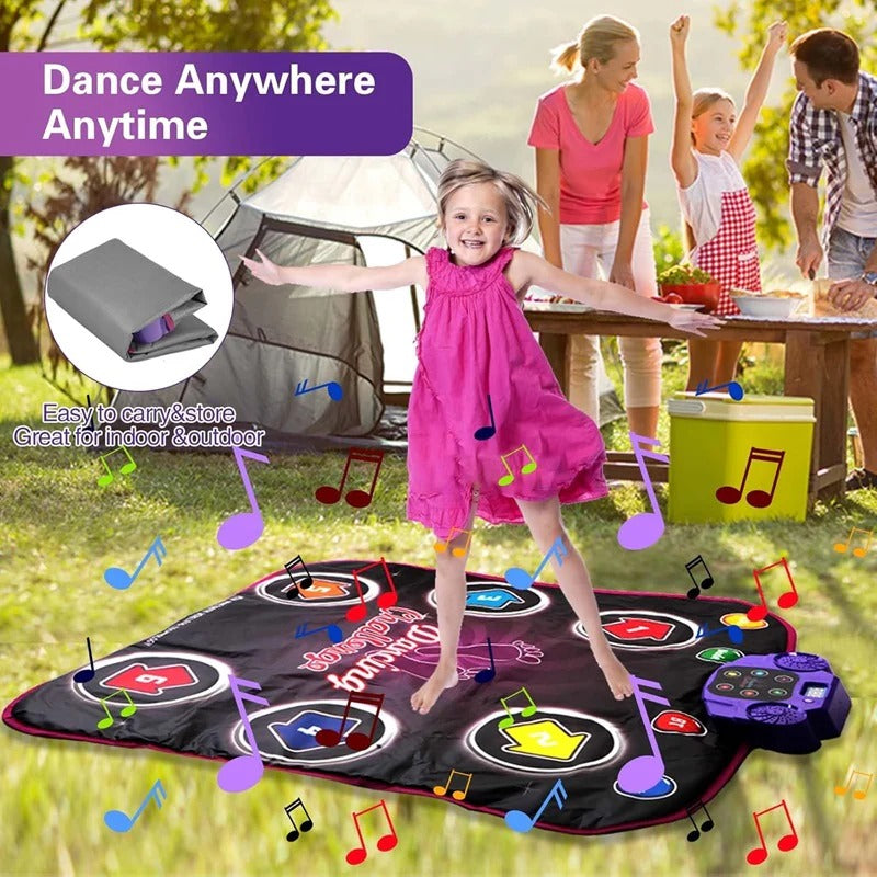 Tapis de danse amusant pour enfants avec lumières et 5 modes de jeu
