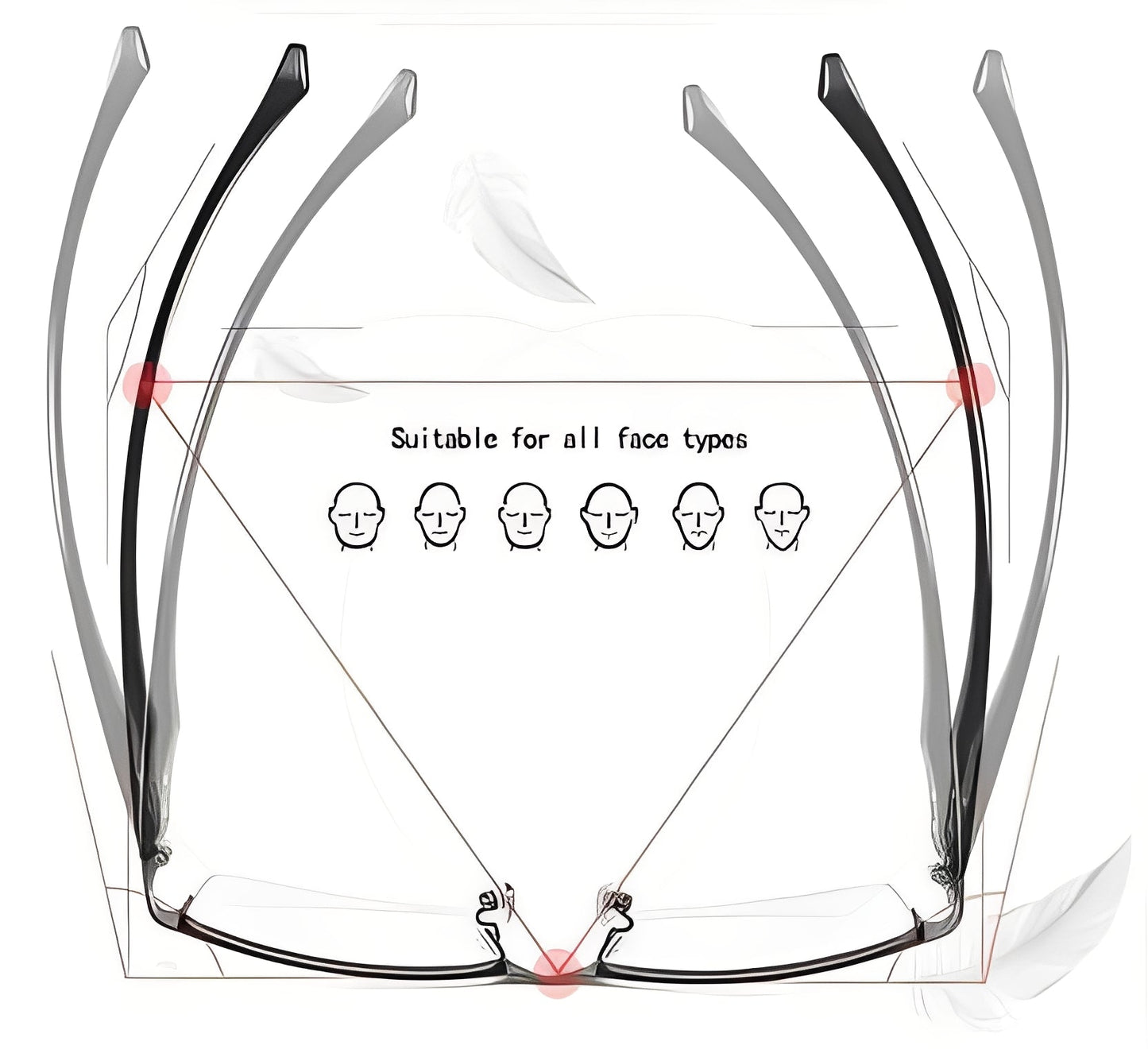 Lunettes de soleil avancées avec verres polarisés