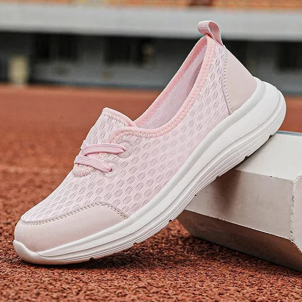 Baskets compensées respirantes pour femme