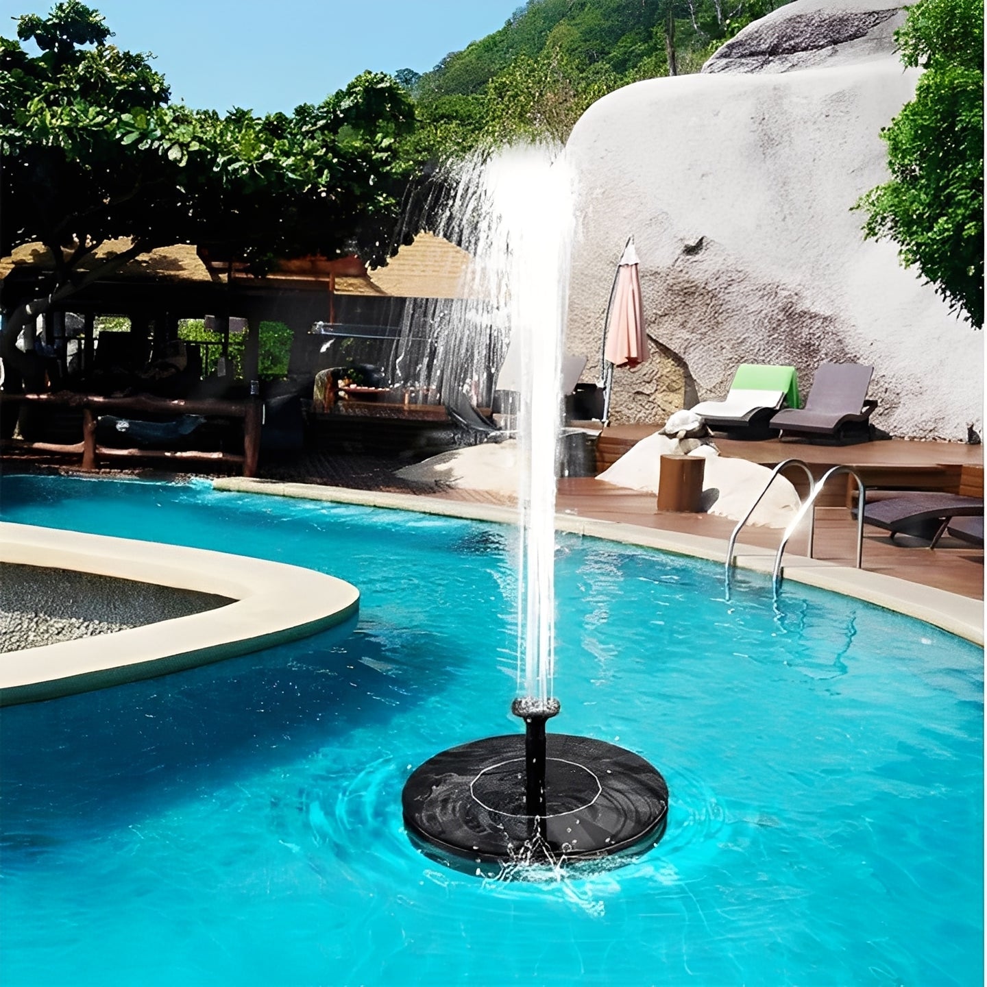 Solar Powered Water Fountain Pump for Outdoor Ponds - Ortekor