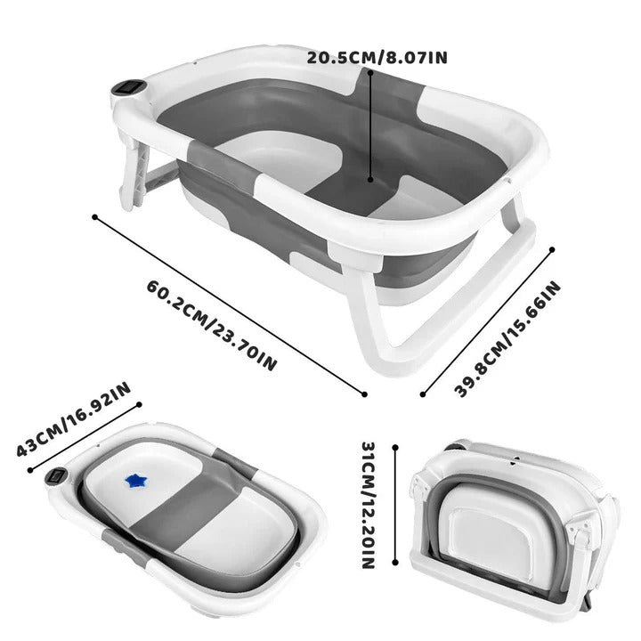 Baignoire bébé portable avec thermomètre