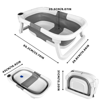 Baignoire bébé portable avec thermomètre