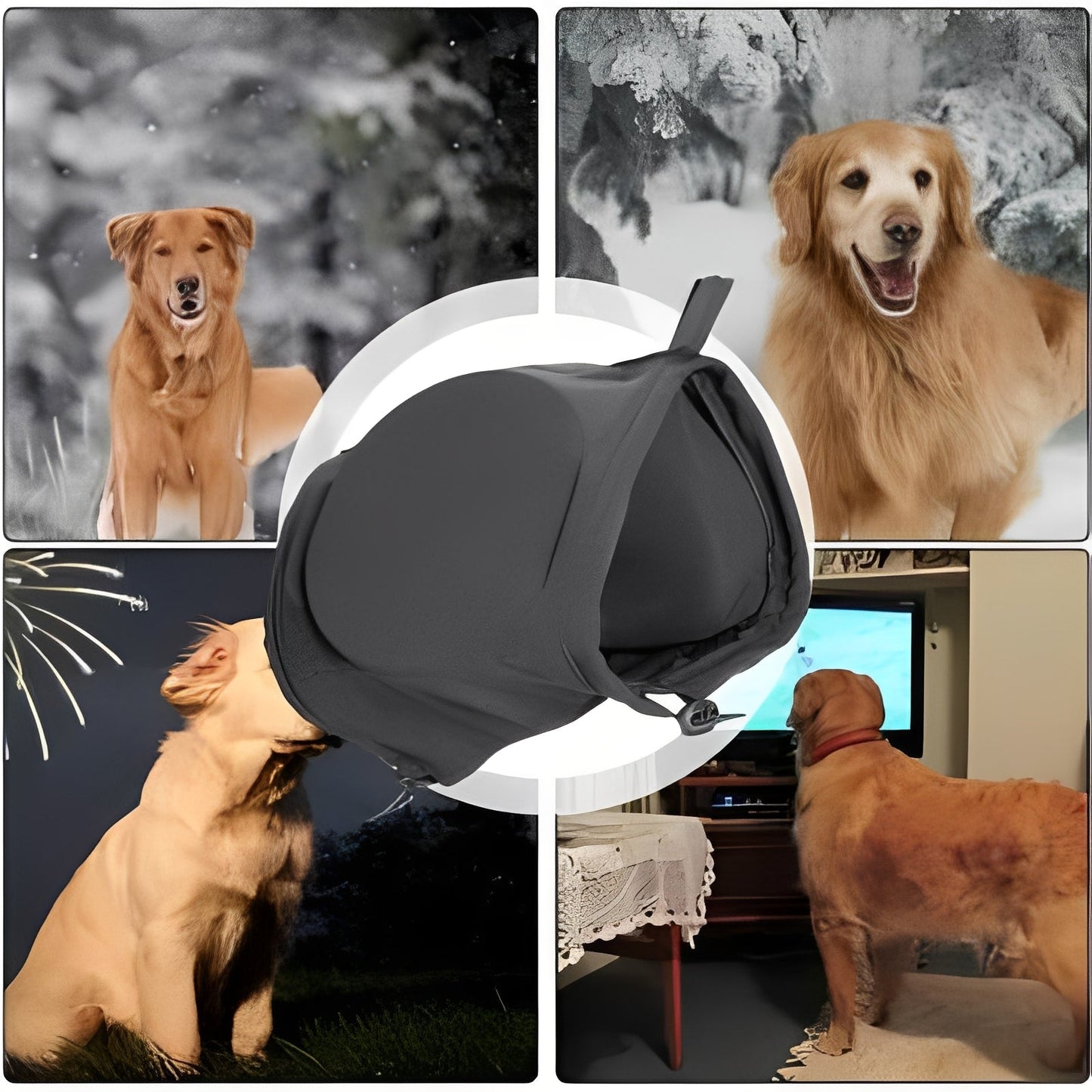 Cache-oreilles pour animaux de compagnie confortables, bandeau ajustable pour chien