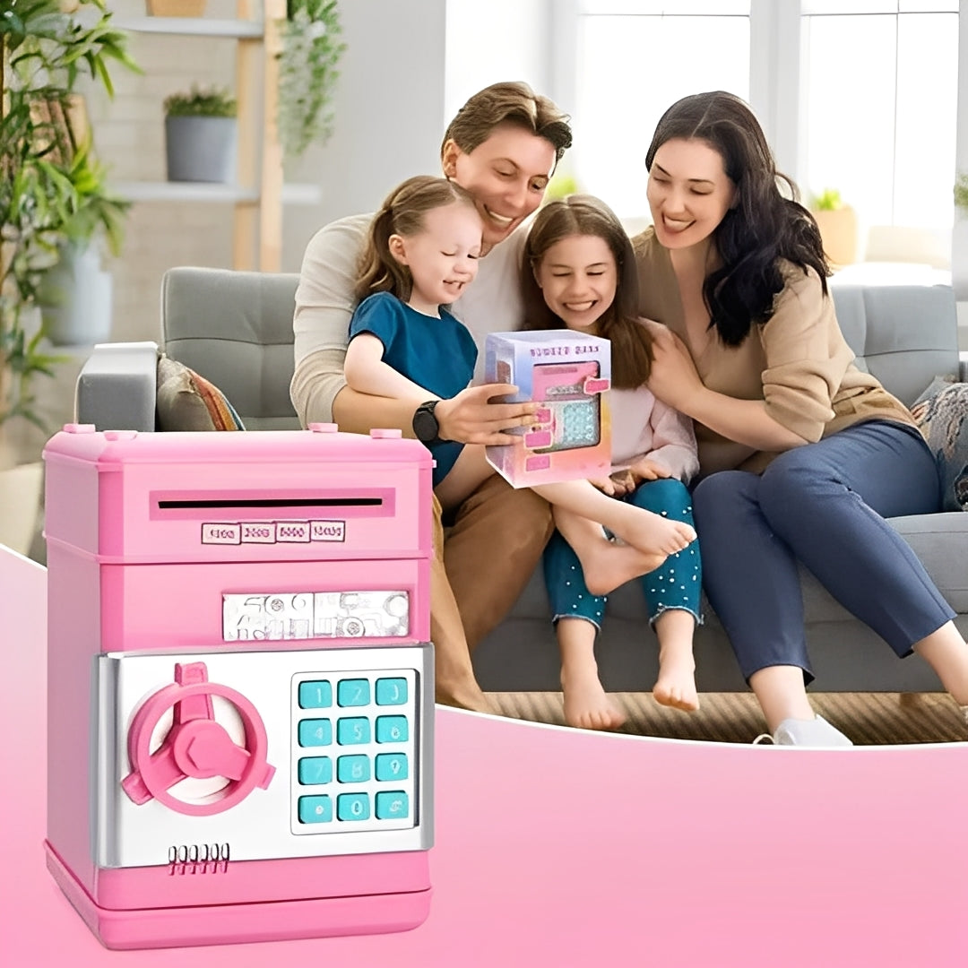 Tirelire numérique sécurisée pour enfants avec serrure
