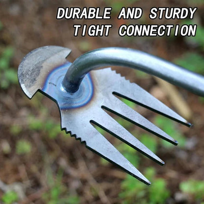 Désherbeur de jardin facile avec 4 griffes métalliques