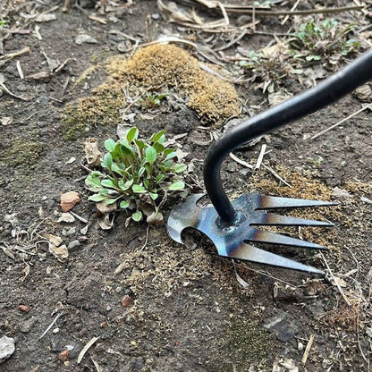 Désherbeur de jardin facile avec 4 griffes métalliques