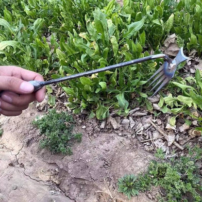 Désherbeur de jardin facile avec 4 griffes métalliques