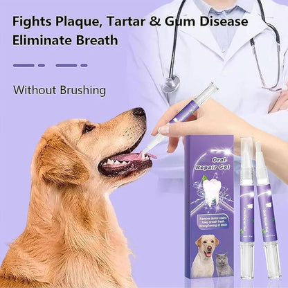 Gel dentaire naturel pour chien pour des dents et des gencives saines