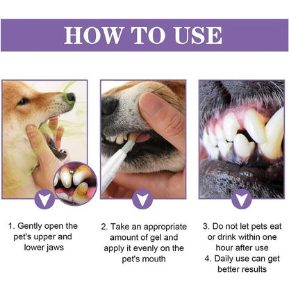 Gel dentaire naturel pour chien pour des dents et des gencives saines