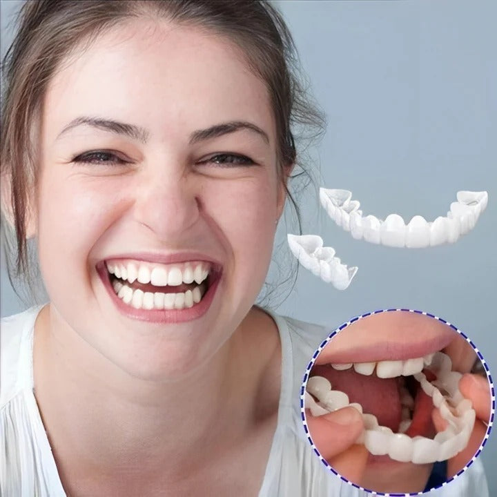 Facettes dentaires Easy Fit Clip On pour dents supérieures et inférieures