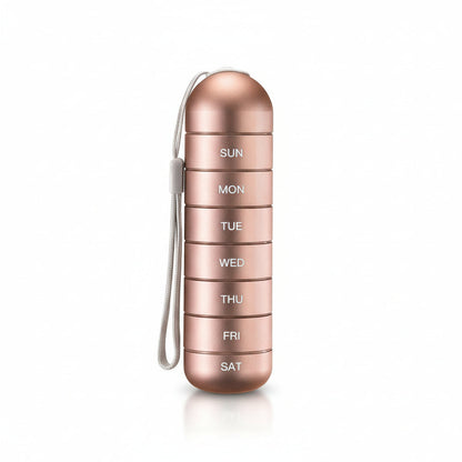 Pilulier compact portable avec capacité de 7 jours