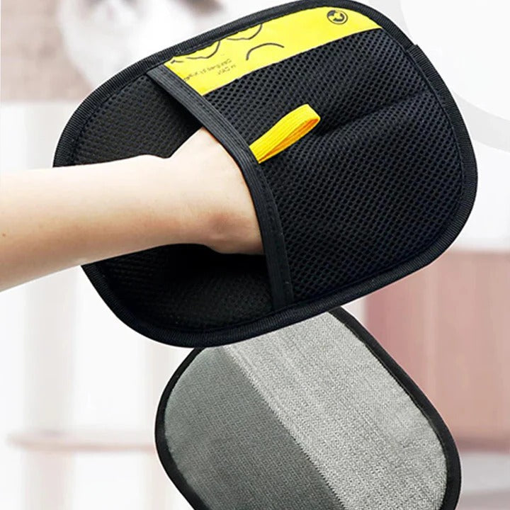Gants de toilettage pour animaux de compagnie pour l'élimination des poils morts