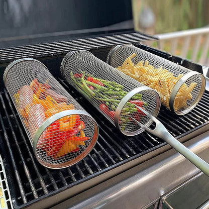 Panier de cuisson pour barbecue Easy Turn avec rotation à 360°