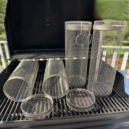 Panier de cuisson pour barbecue Easy Turn avec rotation à 360°