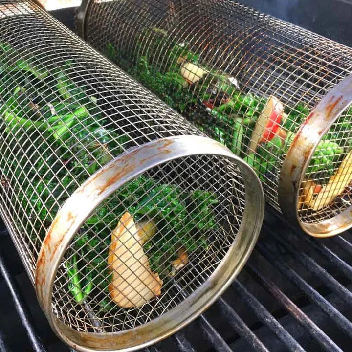 Panier de cuisson pour barbecue Easy Turn avec rotation à 360°