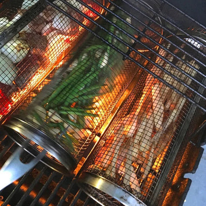 Panier de cuisson pour barbecue Easy Turn avec rotation à 360°