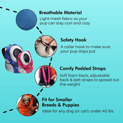 Sac de transport en peluche pour animaux avec sangles confortables