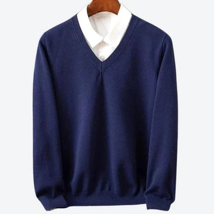 Pull ras-du-cou doux en cachemire pour homme